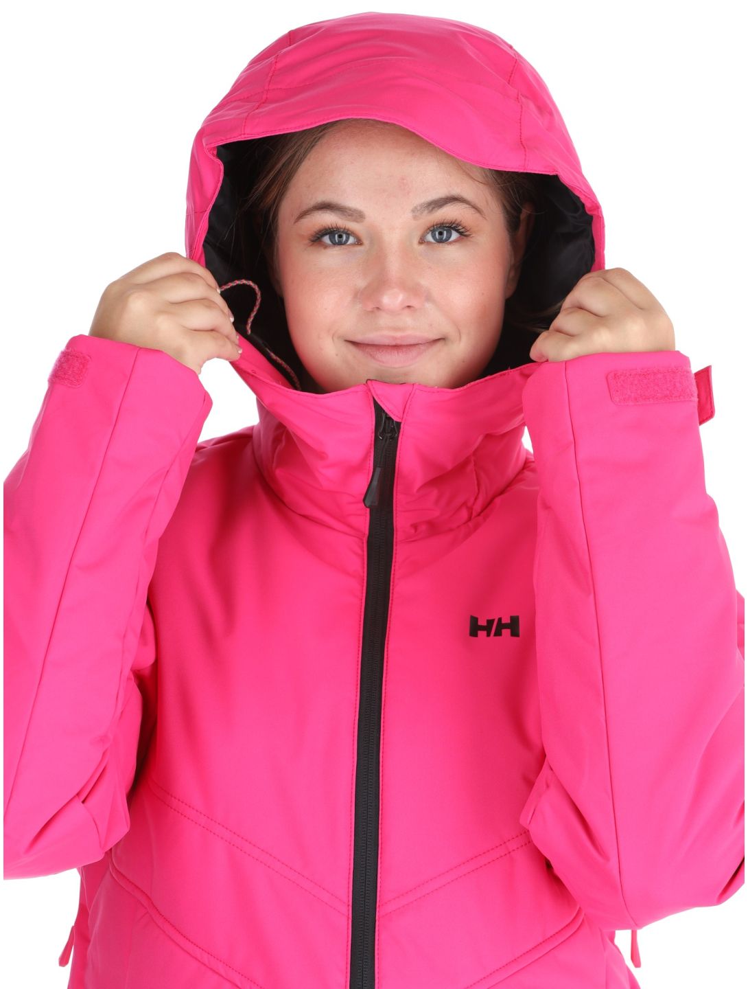 Helly Hansen, W Alpine Insulated ski jacket women Dragon Fruit Black black, pink 