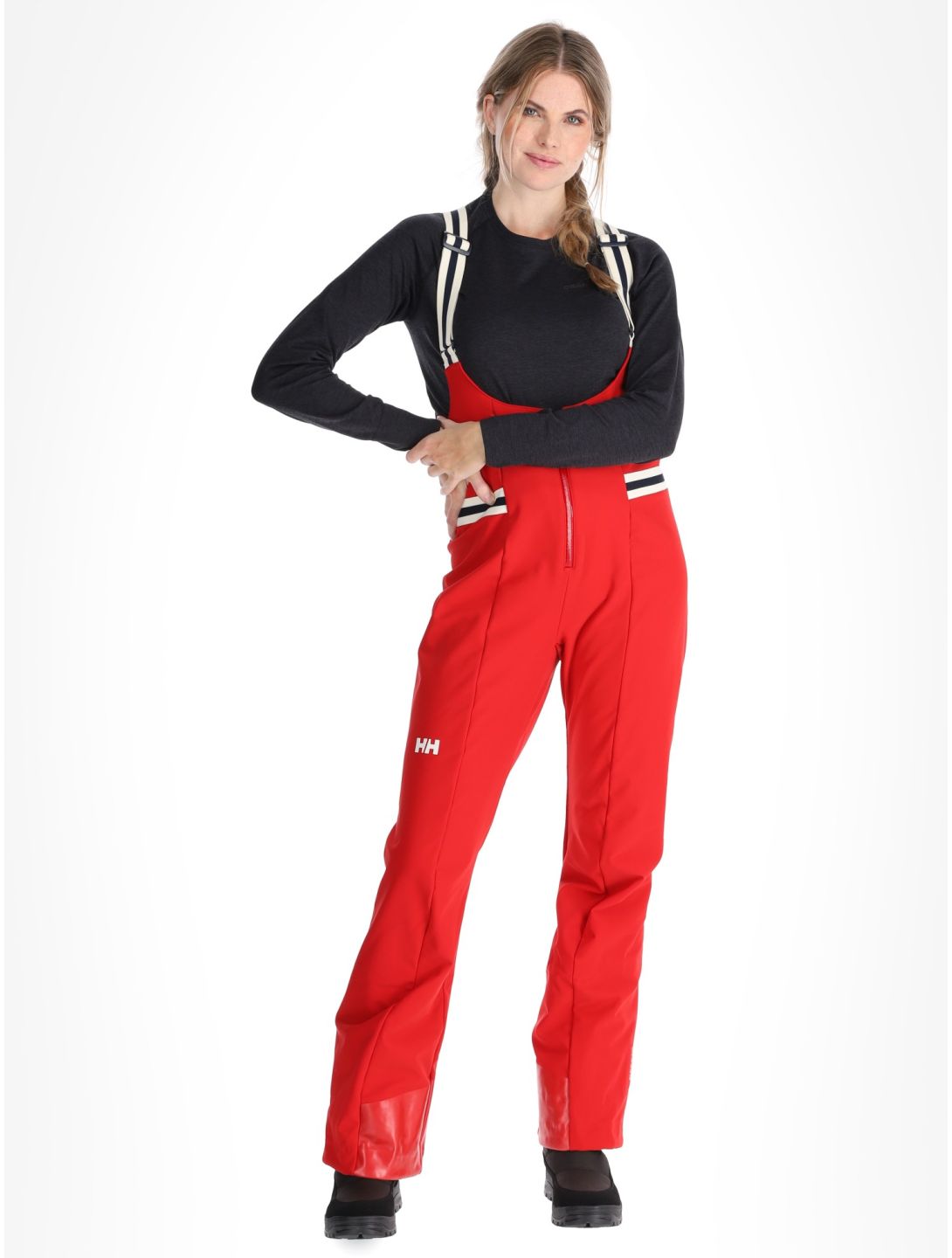 Helly Hansen, W Avanti Softshell Bib softshell ski pants women Red red 