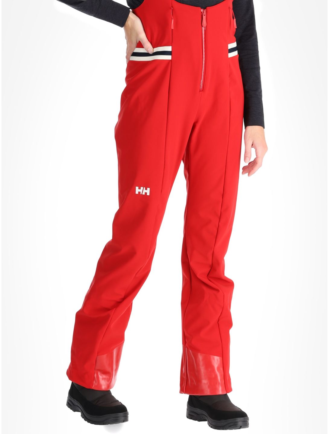 Helly Hansen, W Avanti Softshell Bib softshell ski pants women Red red 