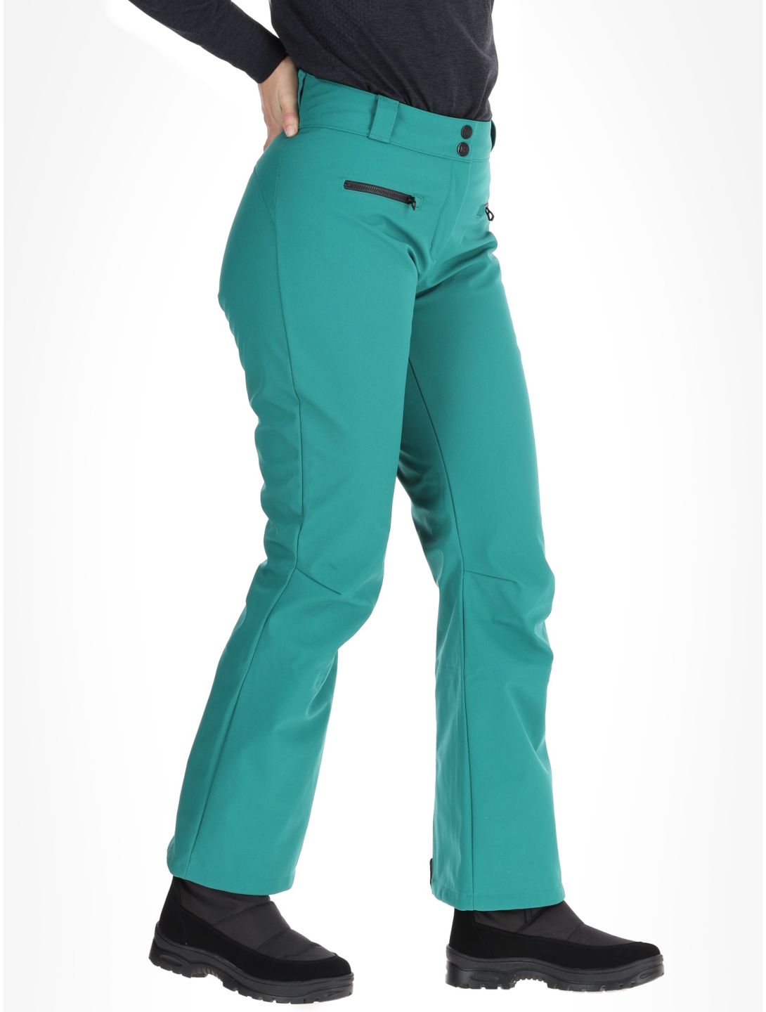 Helly Hansen, W Bellissimo 2 softshell ski pants women Emerald green 