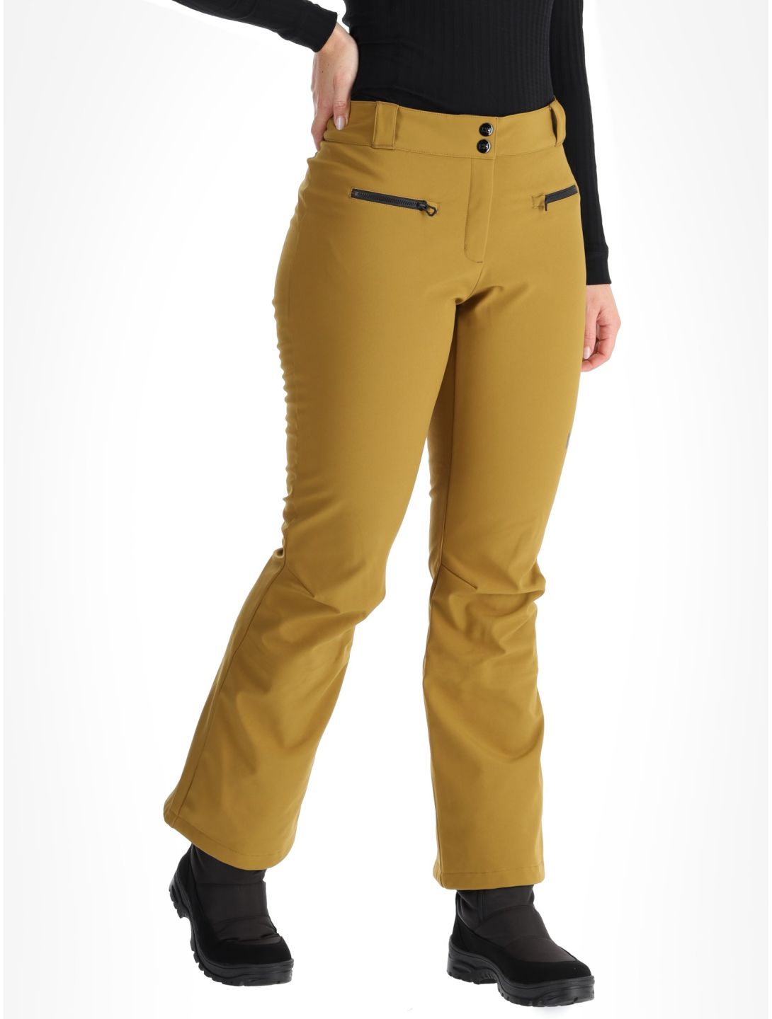 Helly Hansen, W Bellissimo 2 softshell ski pants women Lynx brown 