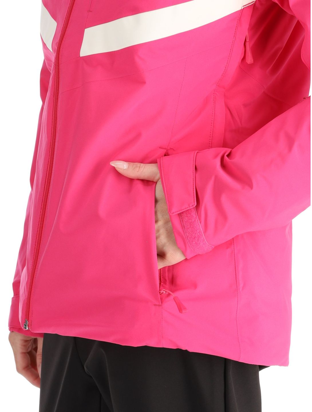 Helly Hansen, W Edge 3.0 ski jacket women Dragon Fruit Black black, pink 