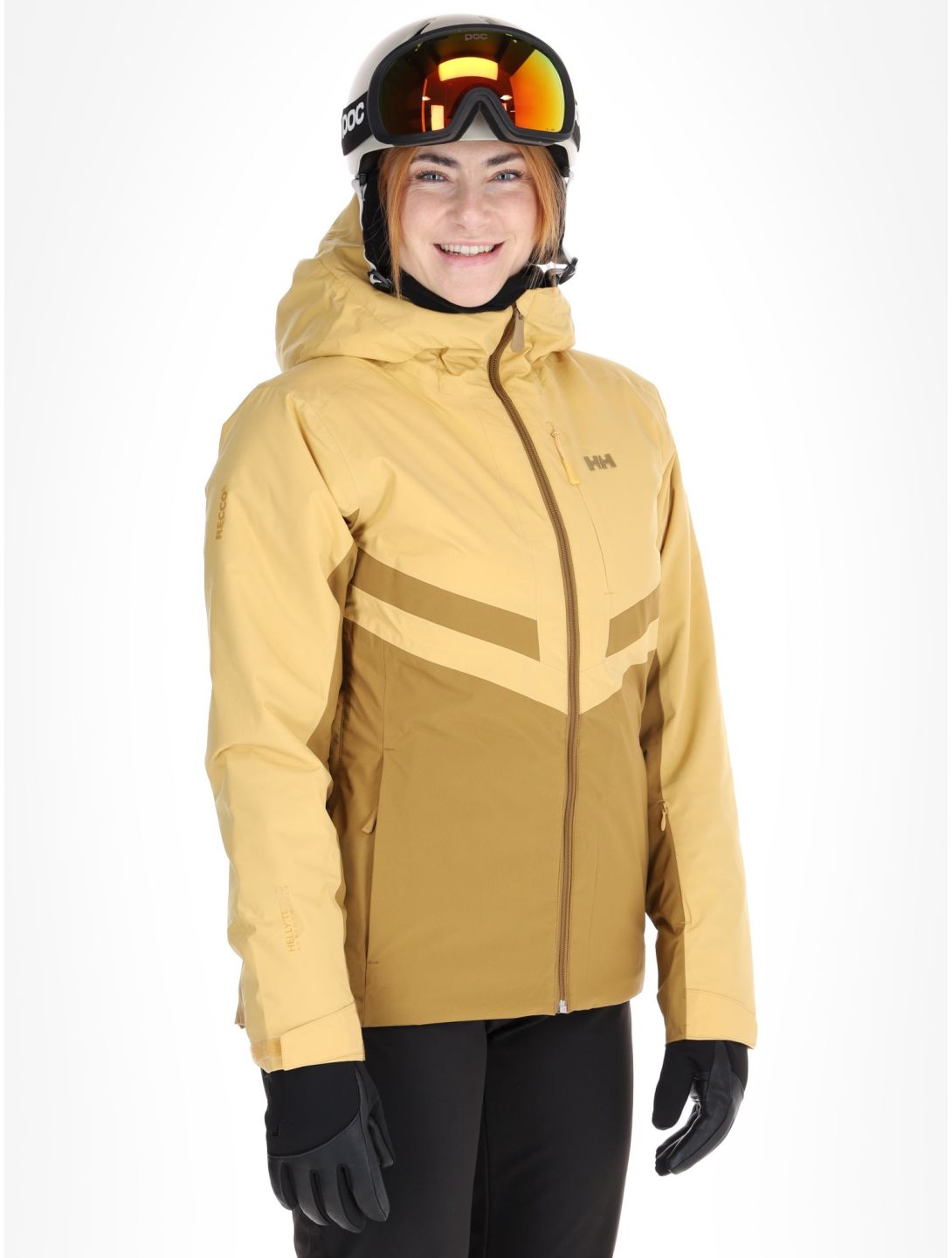 Helly Hansen, W Edge 3.0 ski jacket women Sand yellow 