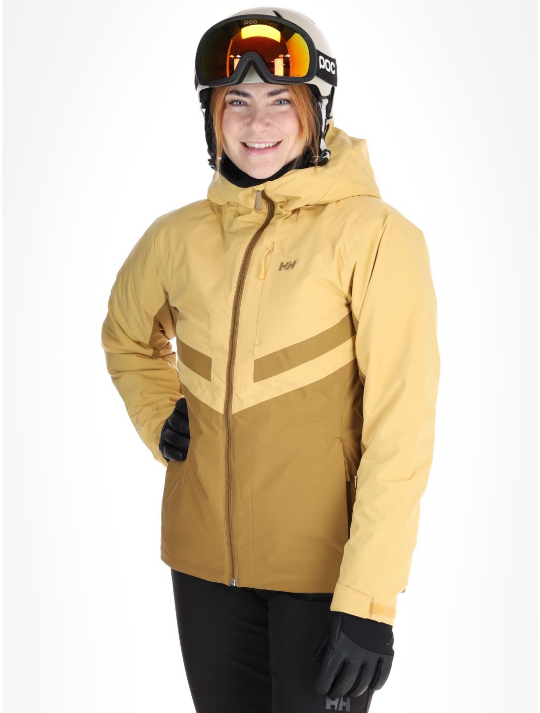 Helly Hansen, W Edge 3.0 ski jacket women Sand yellow 