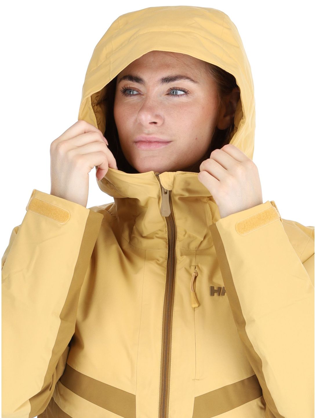 Helly Hansen, W Edge 3.0 ski jacket women Sand yellow 