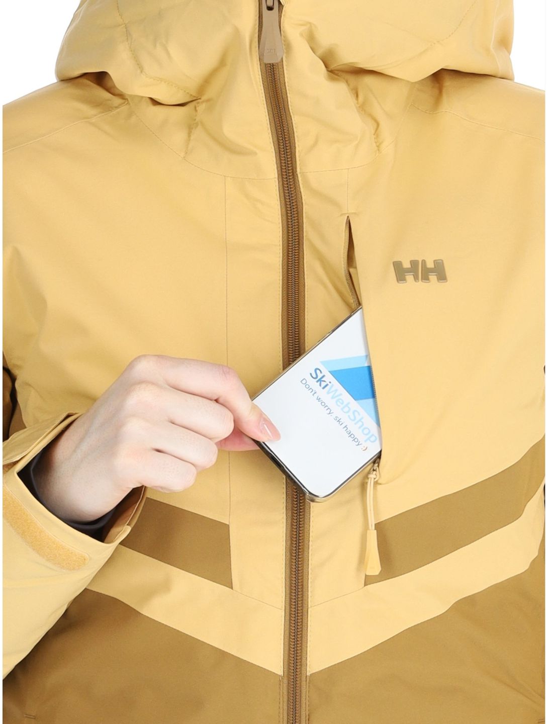 Helly Hansen, W Edge 3.0 ski jacket women Sand yellow 