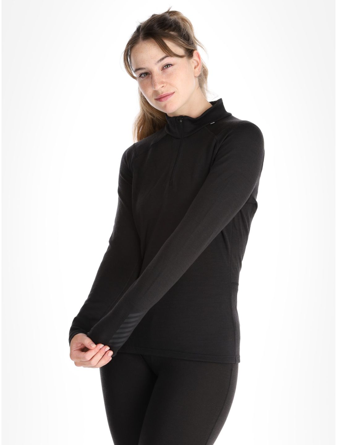 Helly Hansen, W Lifa Merino Midweight 1/2 Zip pullover women Black black 