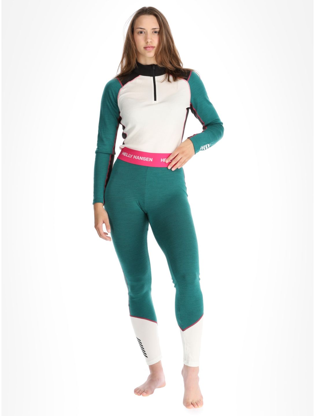 Helly Hansen, W Lifa Merino Midweight thermal pants women Emerald green 