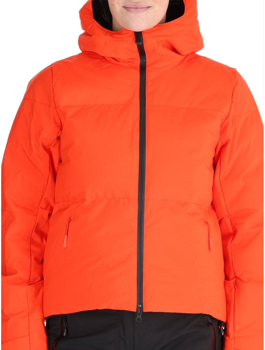 Helly Hansen, W Nora Short Puffy ski jacket women Cherry Tomato orange 