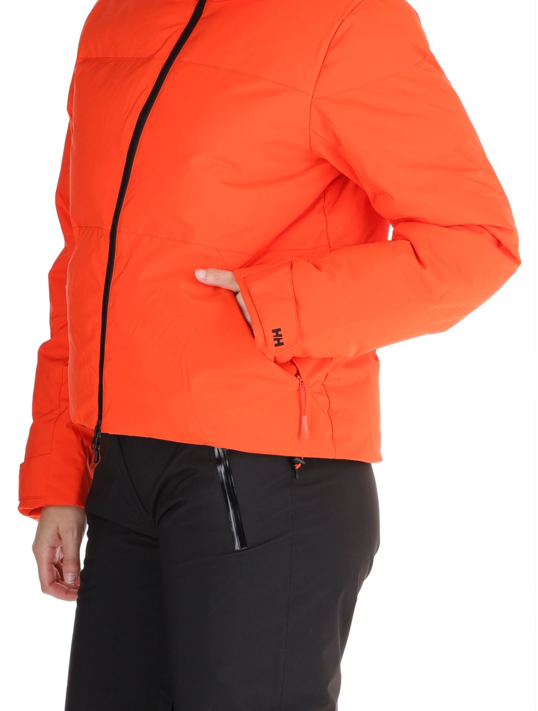 Helly Hansen, W Nora Short Puffy ski jacket women Cherry Tomato orange 