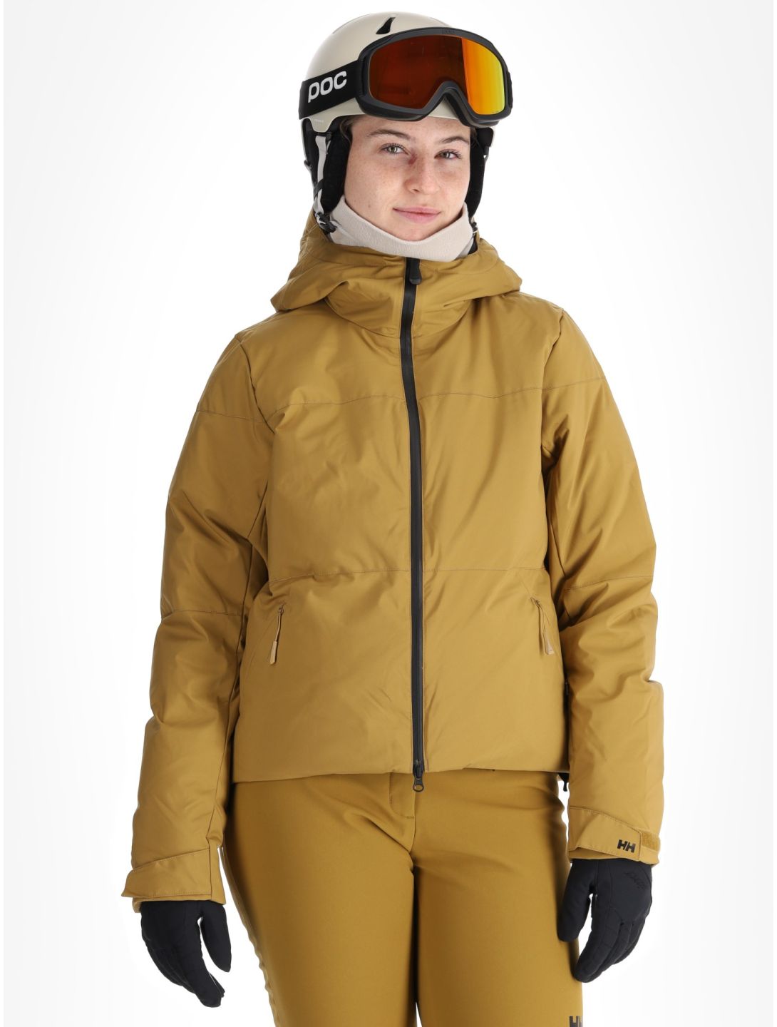 Helly Hansen, W Nora Short Puffy ski jacket women Lynx yellow 