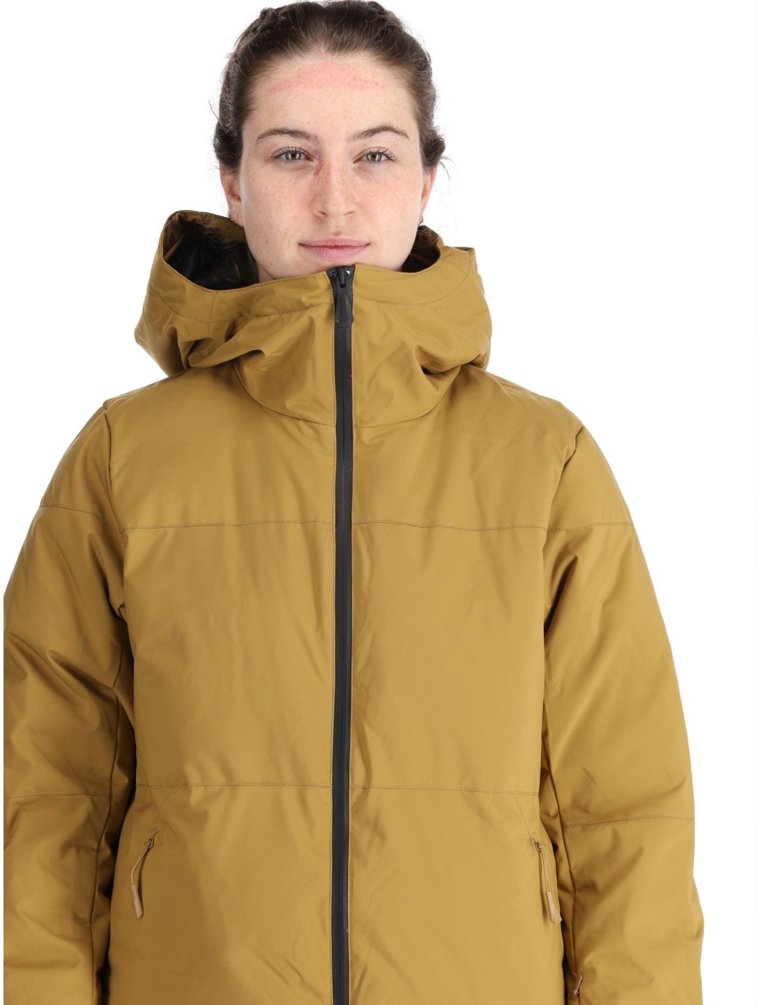 Helly Hansen, W Nora Short Puffy ski jacket women Lynx yellow 