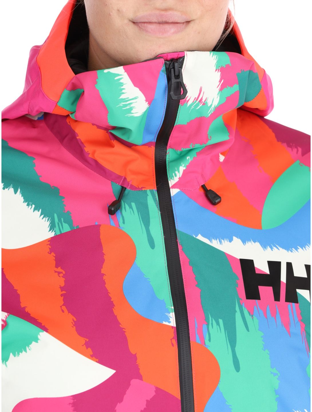 Helly Hansen, W Powchaser 2.0 ski jacket women JPB AOP multicolor, pink 