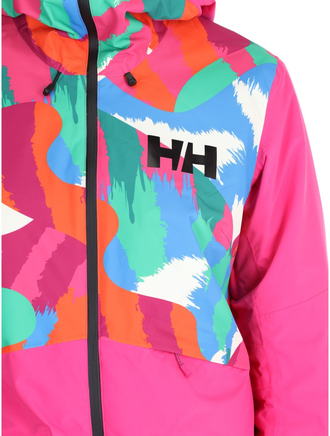 Helly Hansen, W Powchaser 2.0 ski jacket women JPB AOP multicolor, pink 