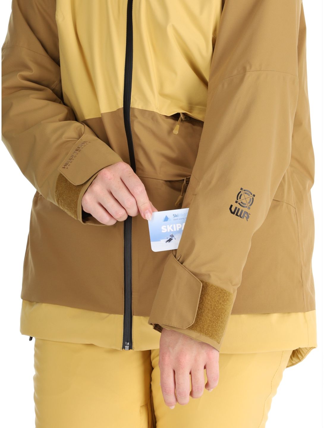 Helly Hansen, W Powchaser 2.0 ski jacket women Sand yellow 