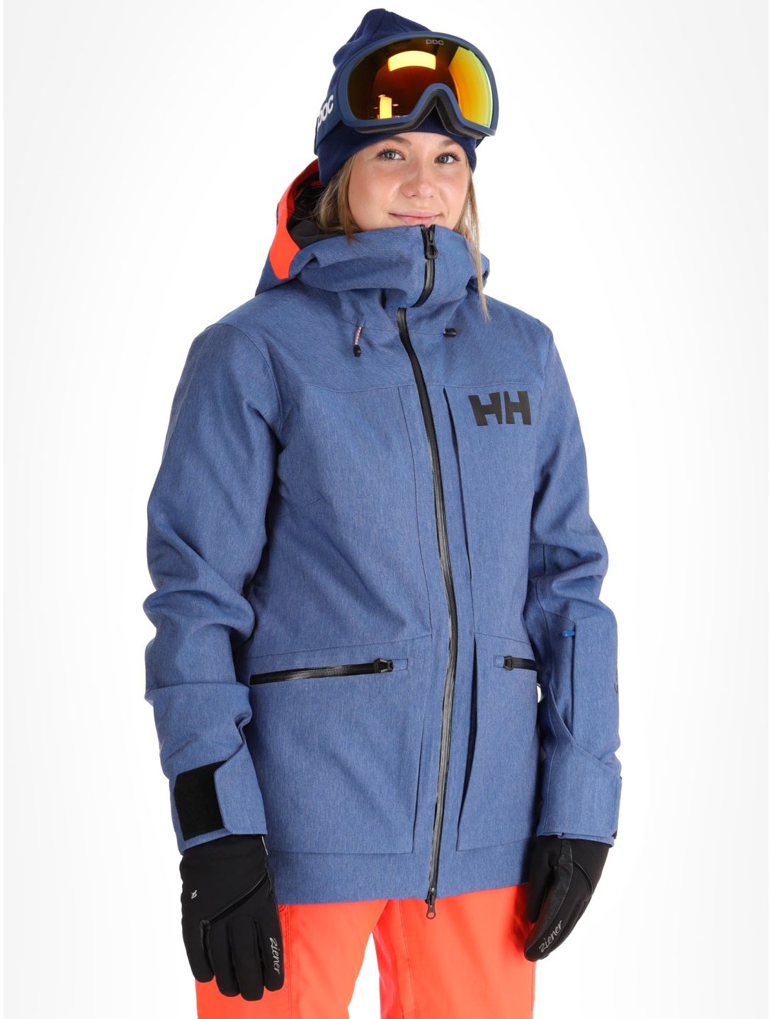 Helly Hansen, W Powderqueen 3.0 ski jacket women Deep Fjord blue 