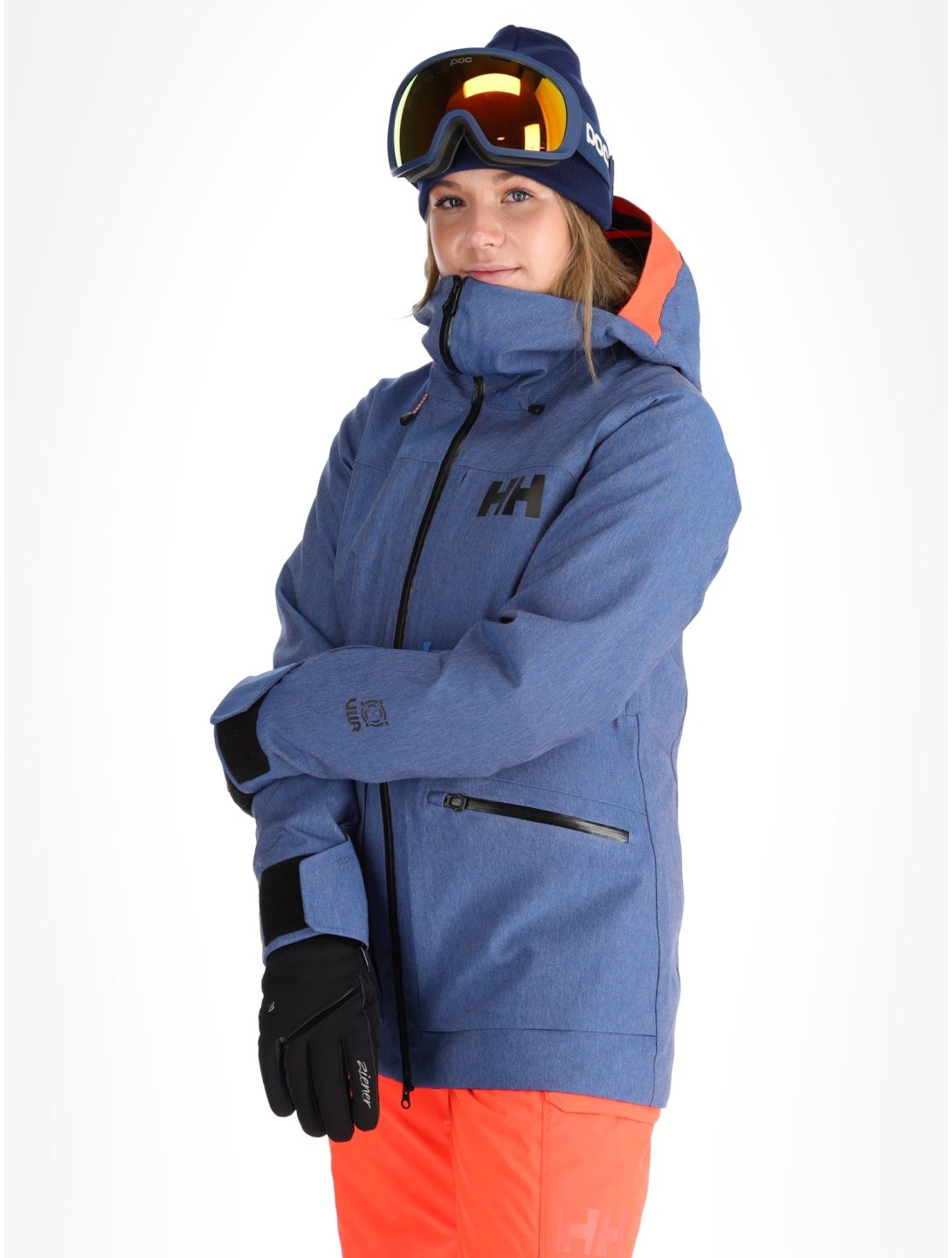 Helly Hansen, W Powderqueen 3.0 ski jacket women Deep Fjord blue 