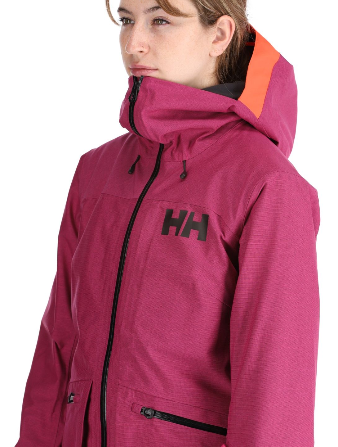 Helly Hansen, W Powderqueen 3.0 ski jacket women Magenta purple 