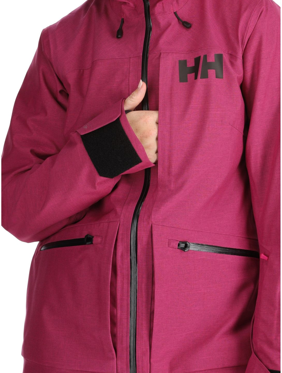 Helly Hansen, W Powderqueen 3.0 ski jacket women Magenta purple 