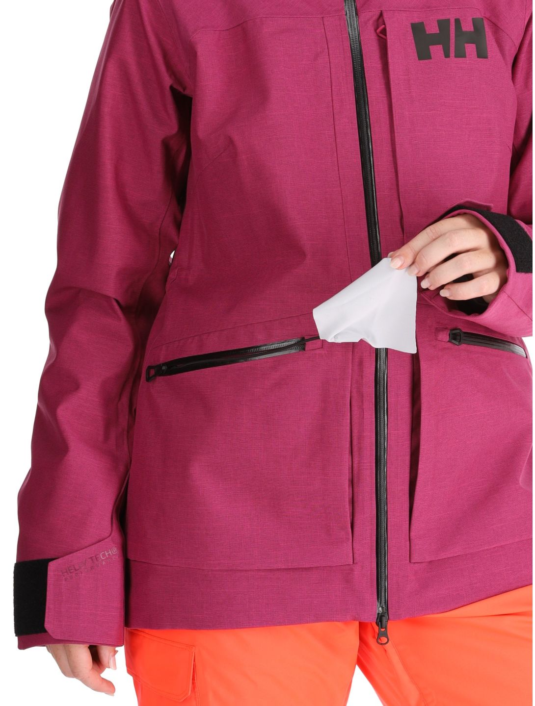 Helly Hansen, W Powderqueen 3.0 ski jacket women Magenta purple 