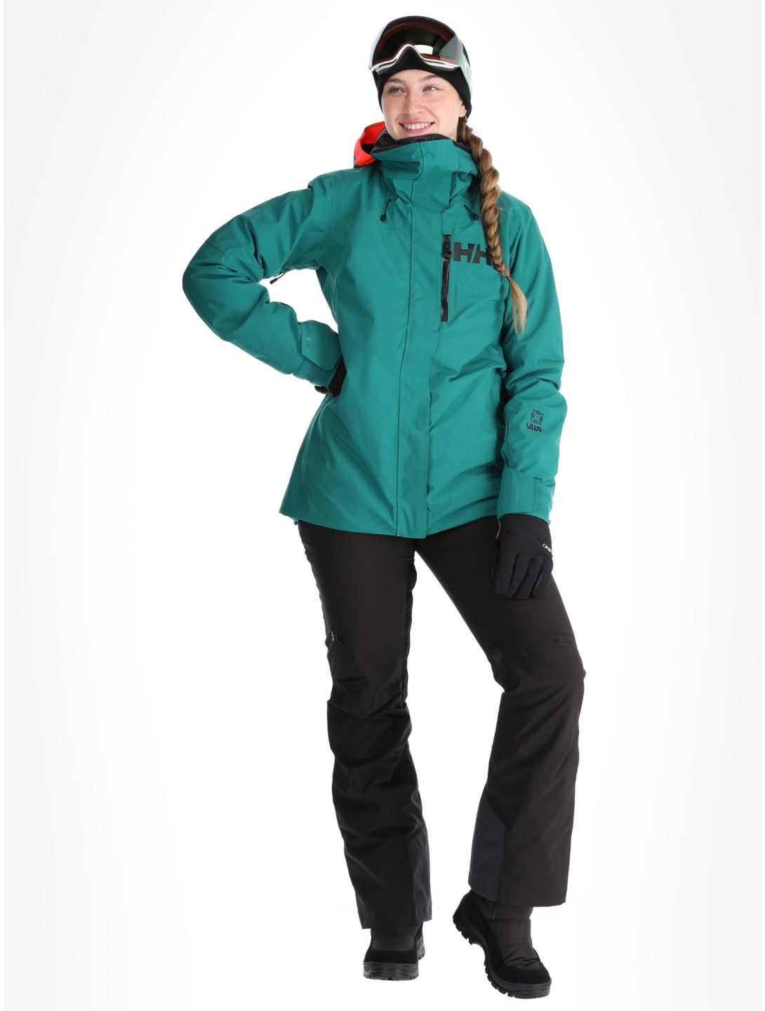 Helly Hansen, W Powshot ski jacket women Emerald green 