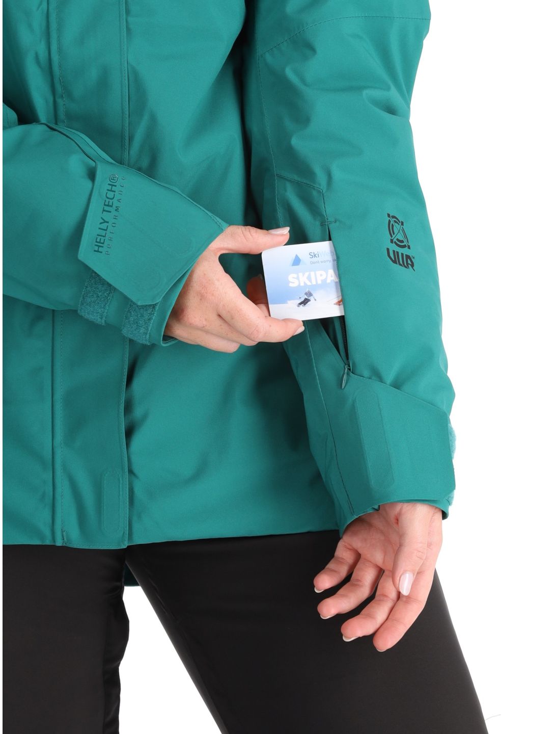 Helly Hansen, W Powshot ski jacket women Emerald green 