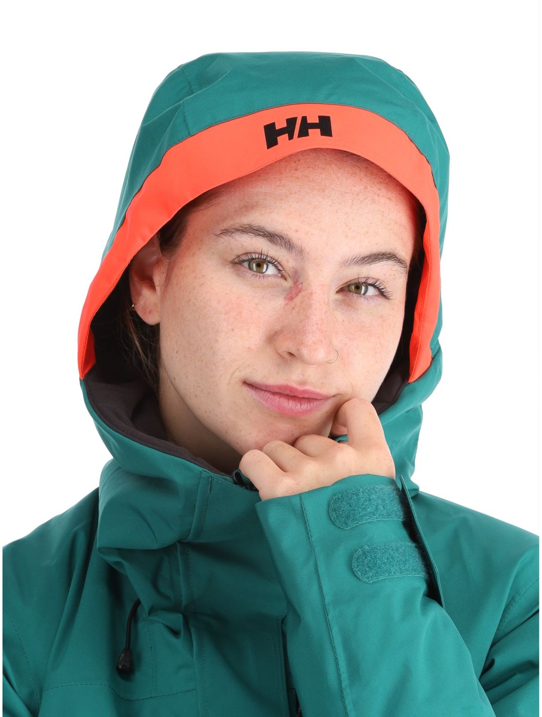 Helly Hansen, W Powshot ski jacket women Emerald green 