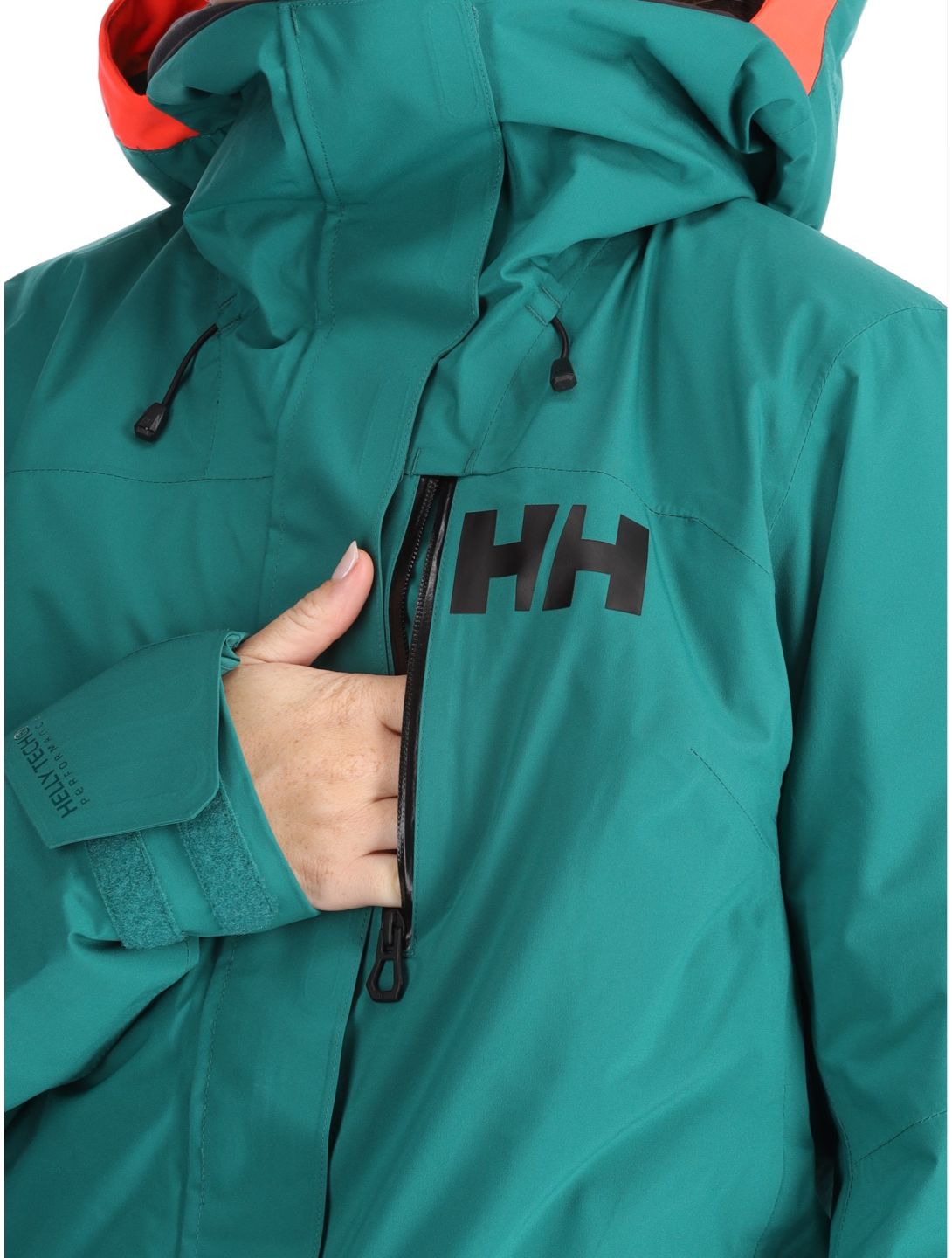 Helly Hansen, W Powshot ski jacket women Emerald green 