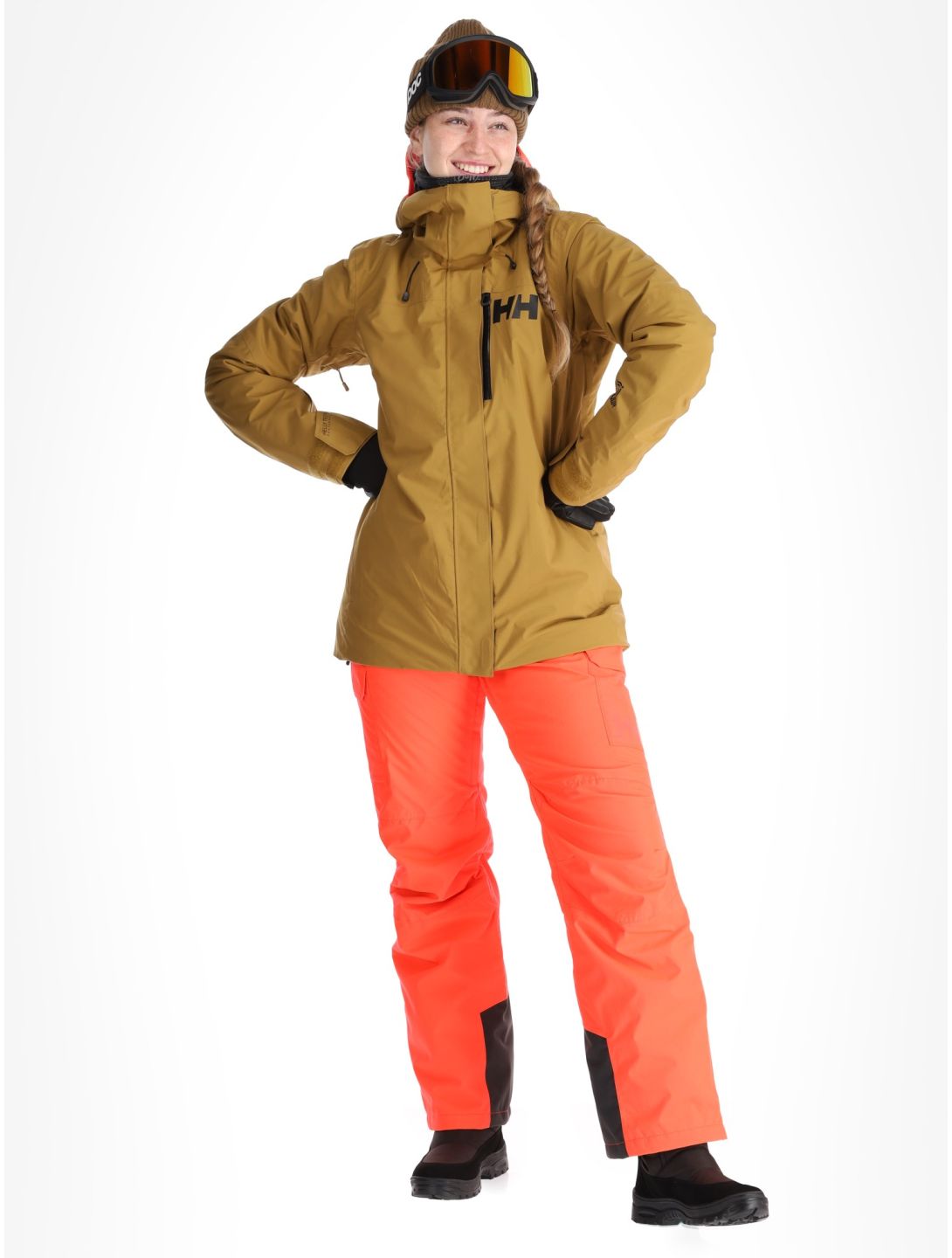 Helly Hansen, W Powshot ski jacket women Lynx yellow 