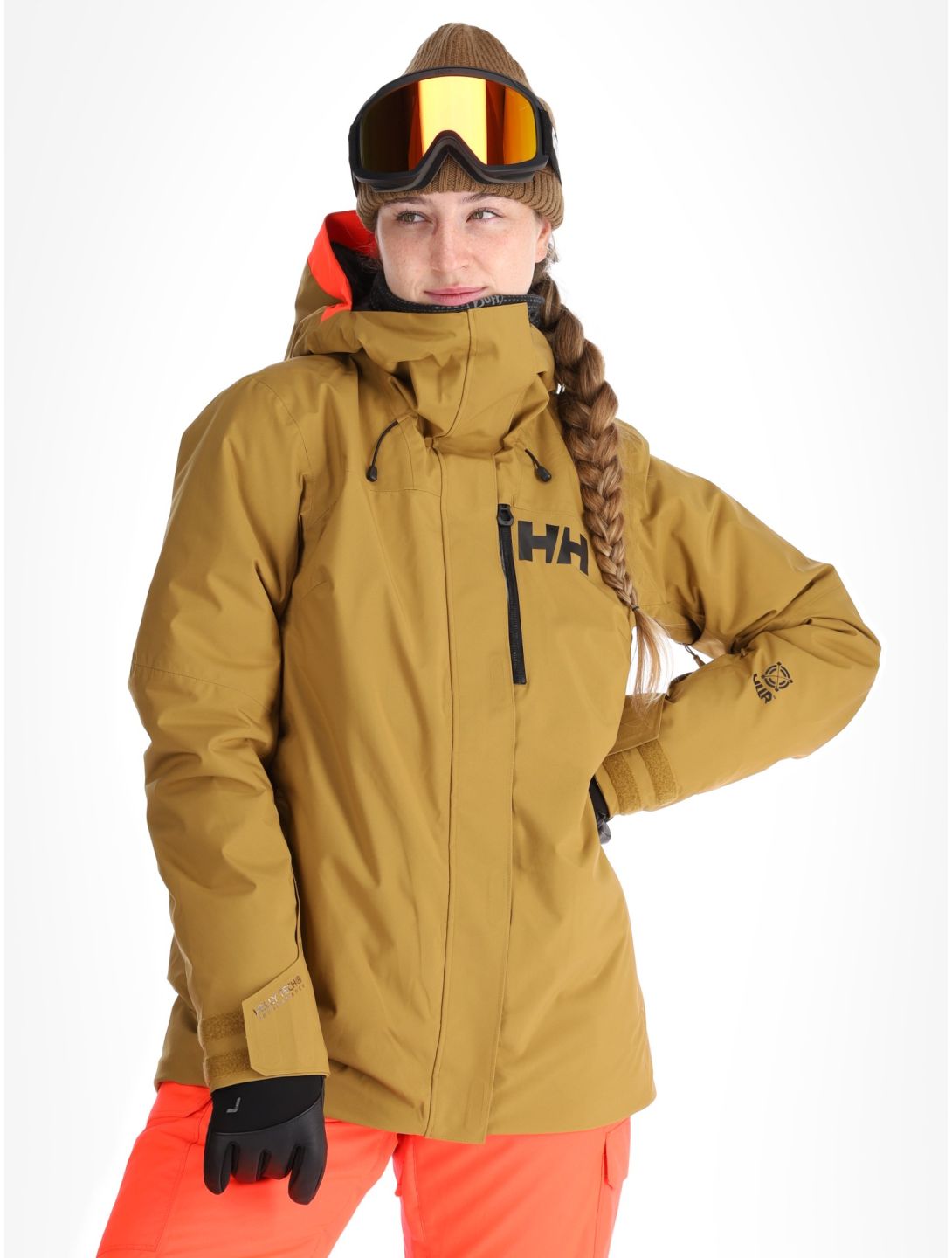 Helly Hansen, W Powshot ski jacket women Lynx yellow 