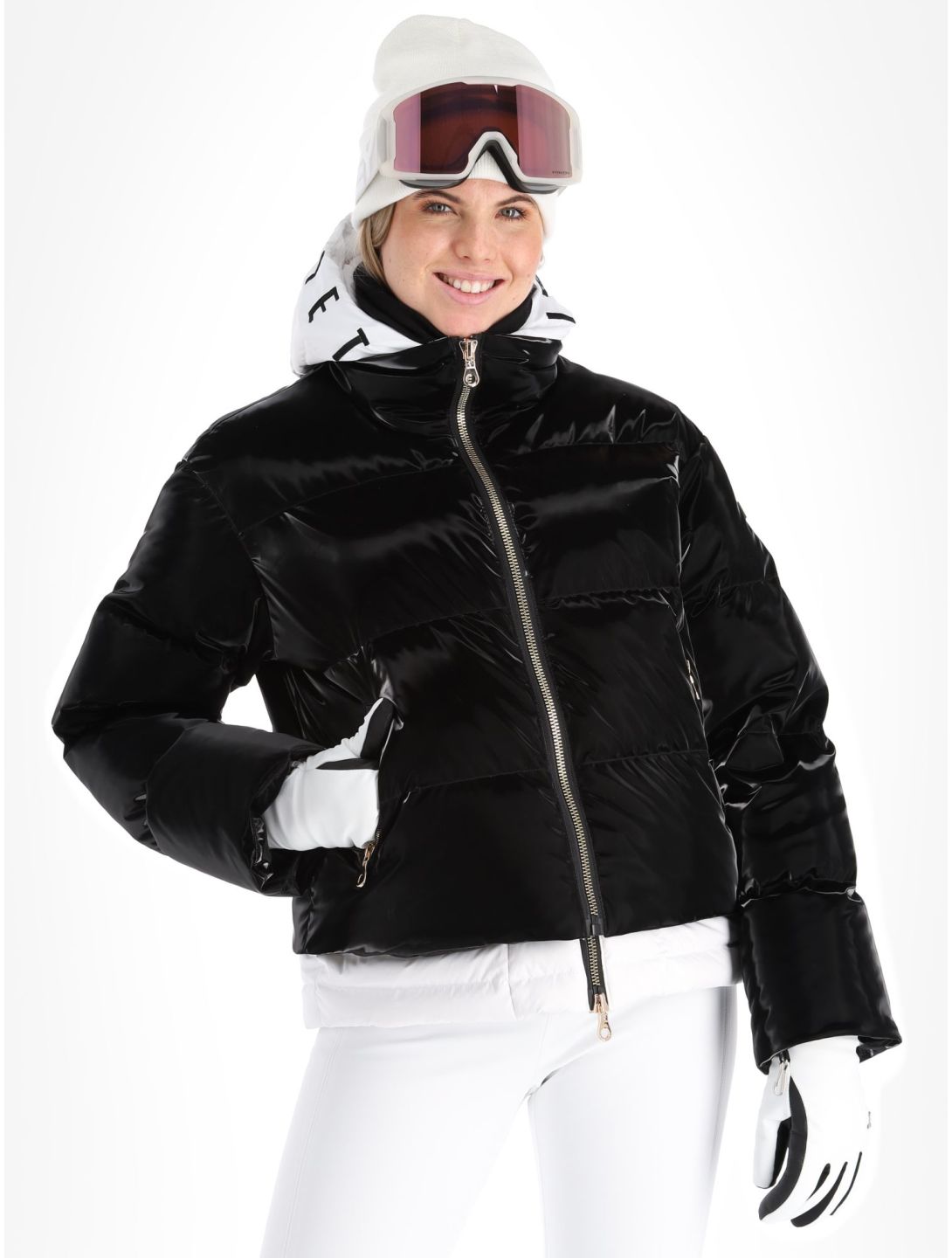 High Society, Ally ski jacket women Black / White black, white 