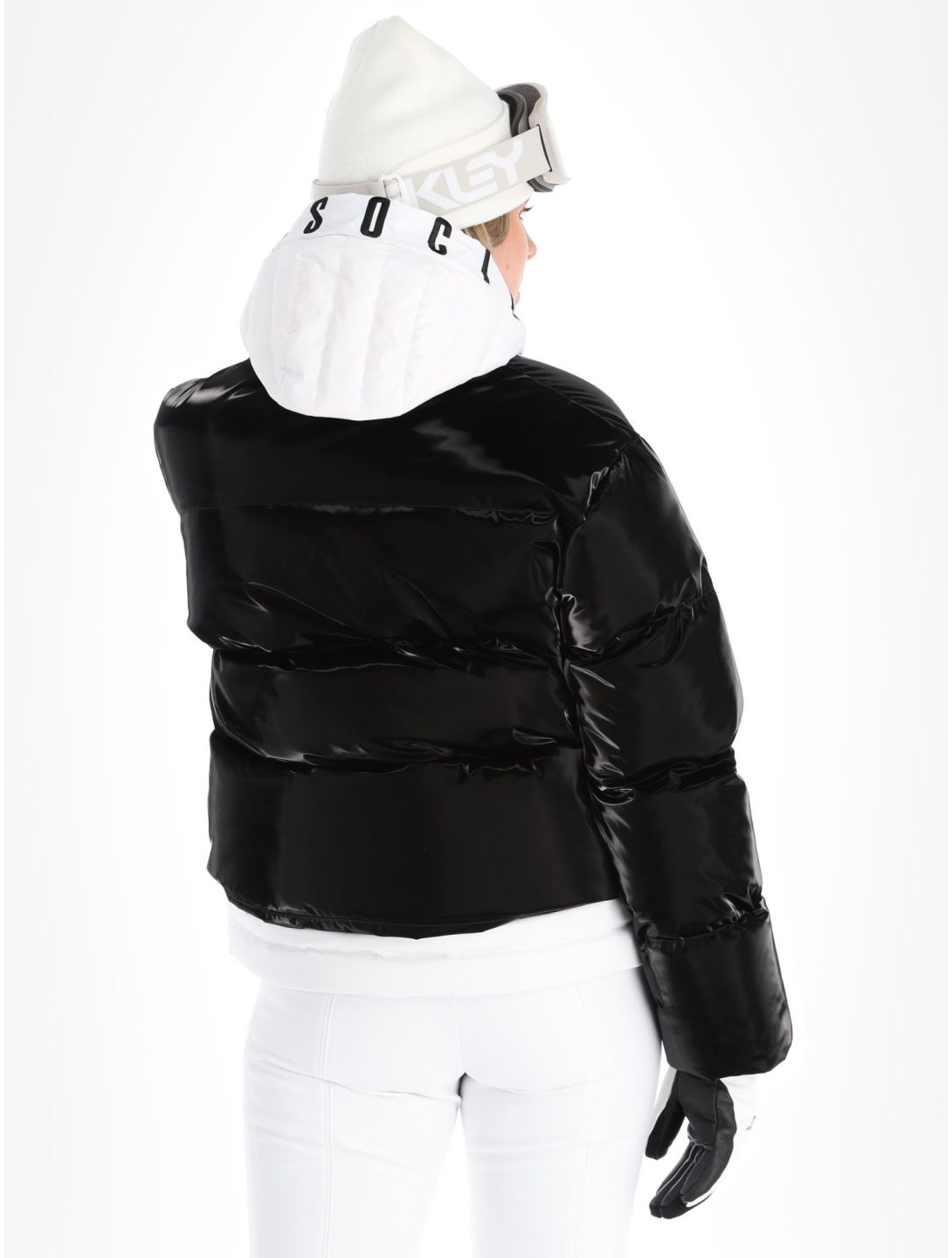 High Society, Ally ski jacket women Black / White black, white 