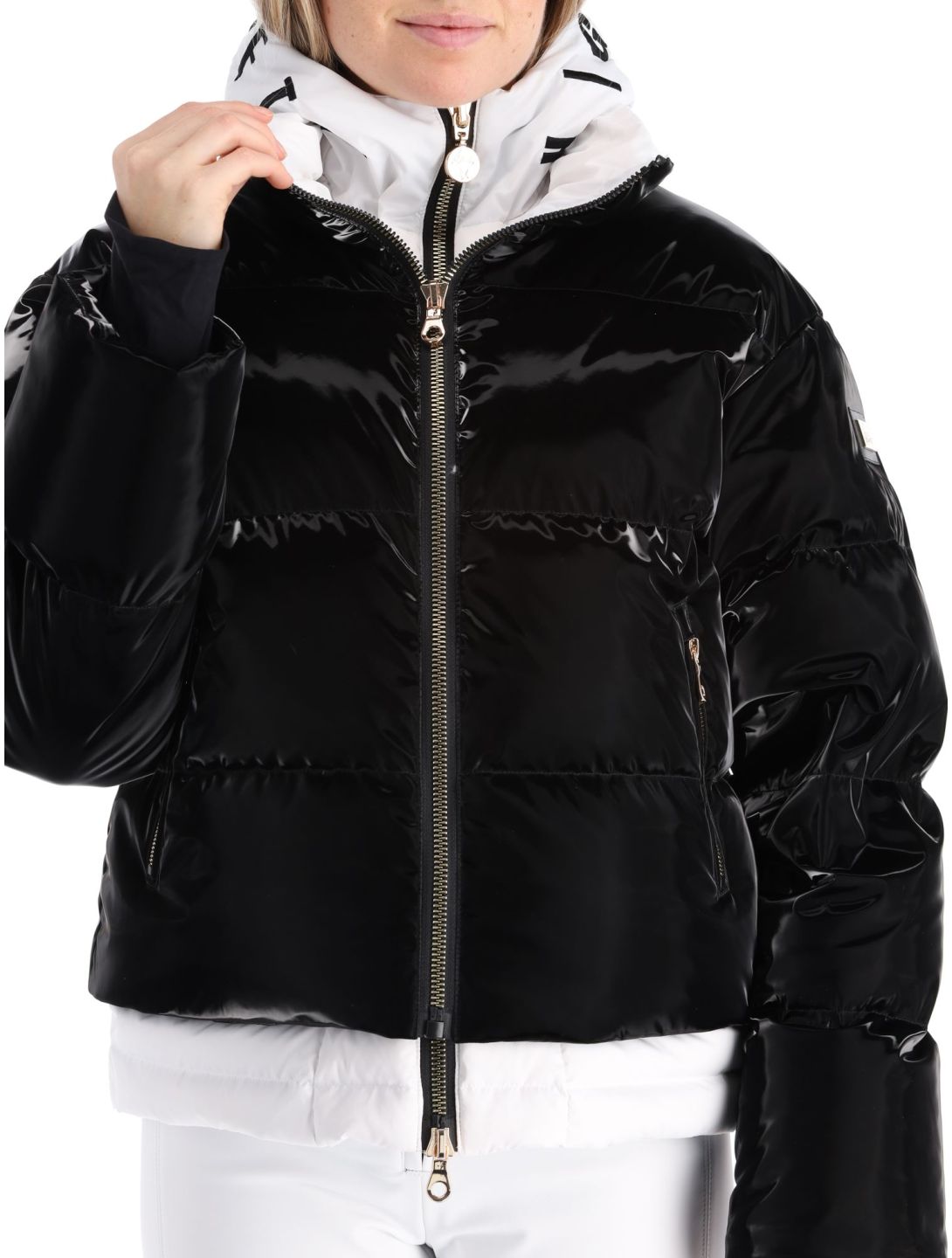 High Society, Ally ski jacket women Black / White black, white 