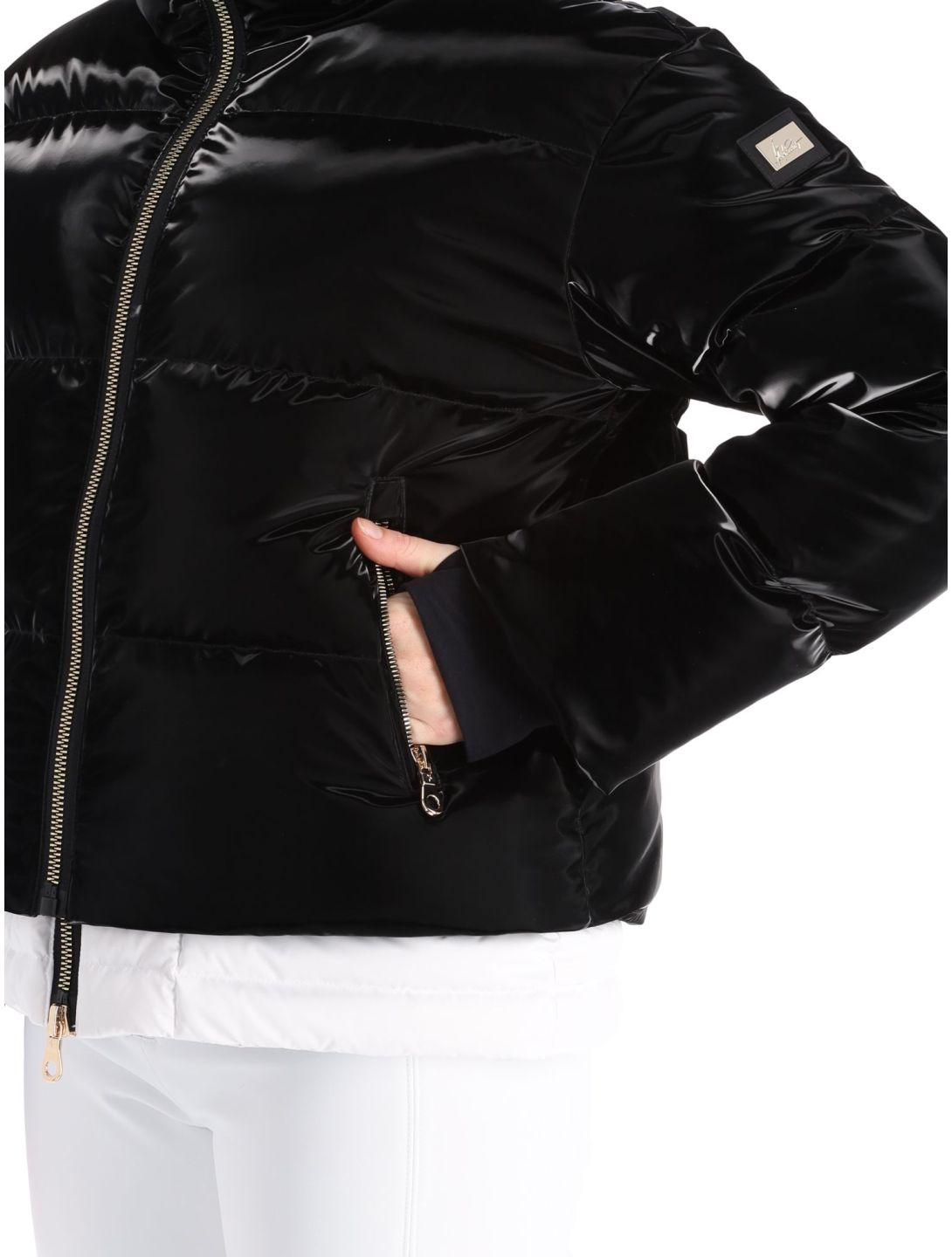 High Society, Ally ski jacket women Black / White black, white 