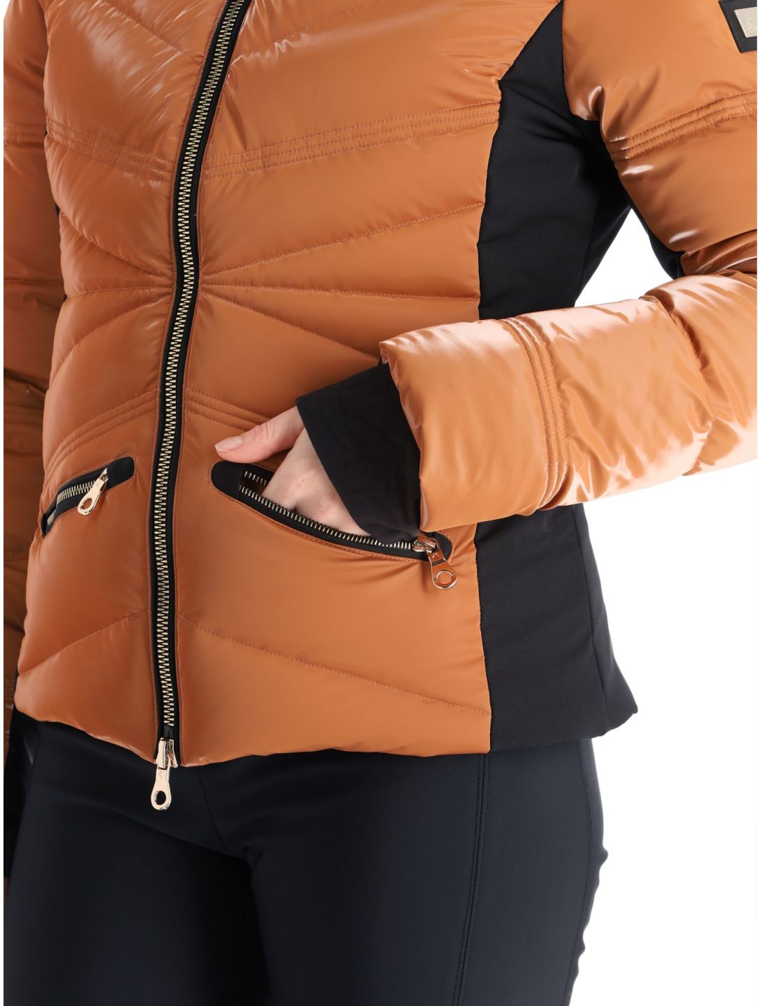 High Society, Alyssa ski jacket women Marone / Black black, brown 