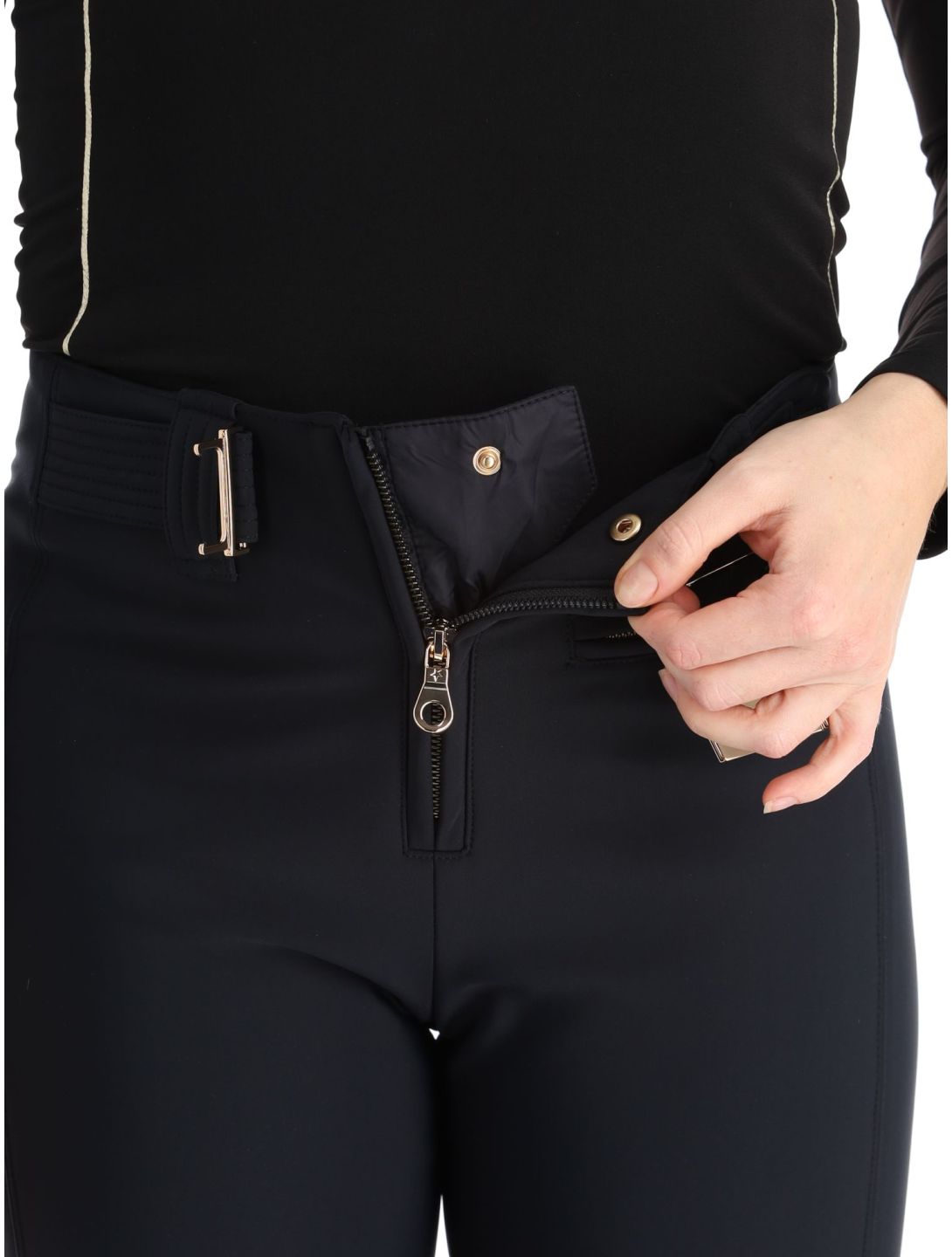 High Society, Lia softshell ski pants women Black black 