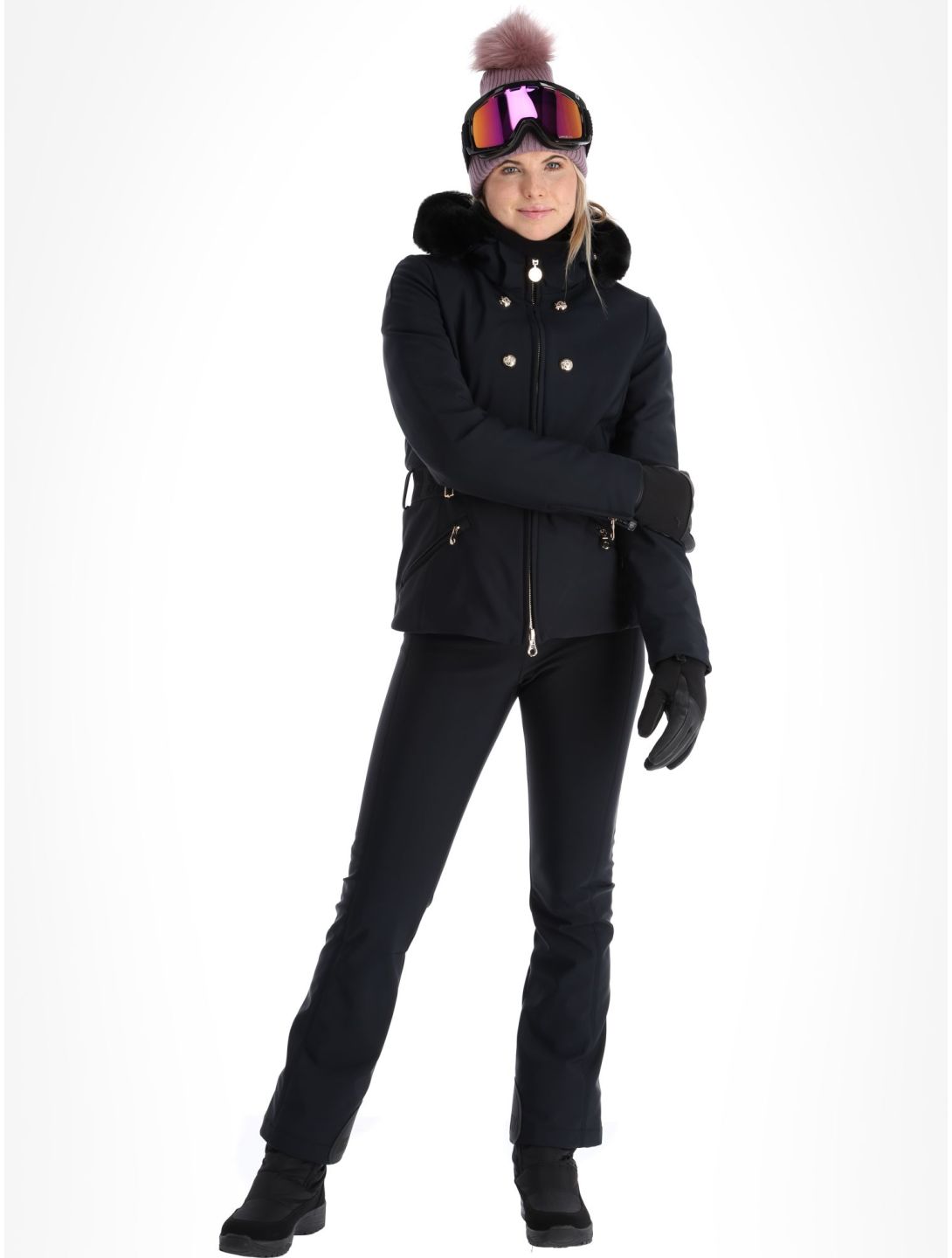 High Society, Scarlett ski jacket women Black black 