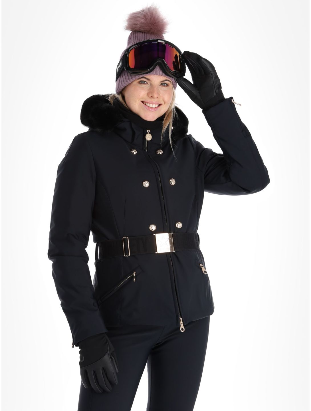 High Society, Scarlett ski jacket women Black black 