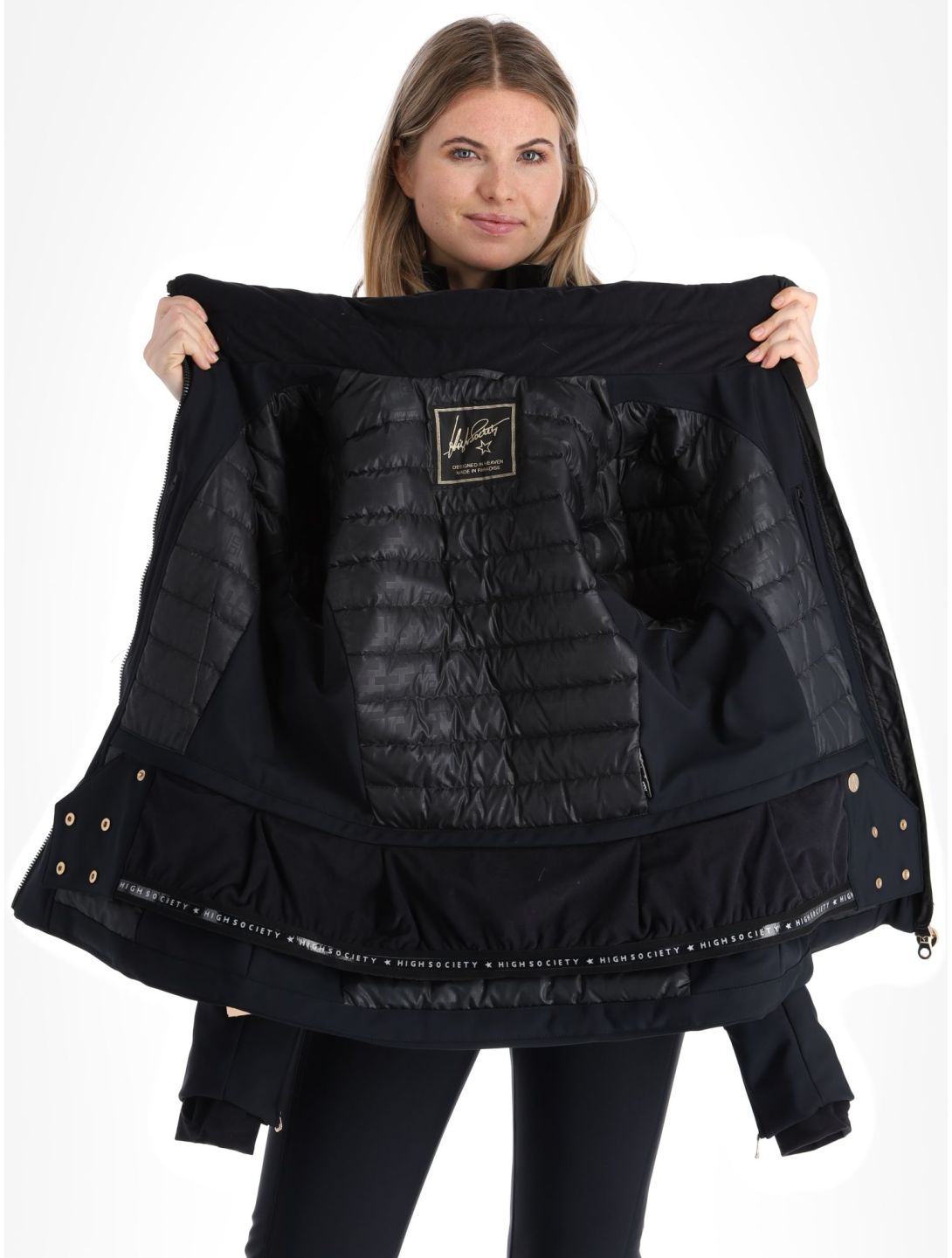 High Society, Scarlett ski jacket women Black black 