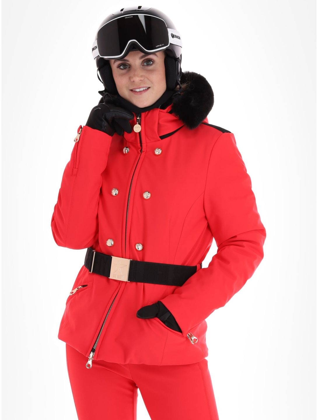 High Society, Scarlett ski jacket women Red red 