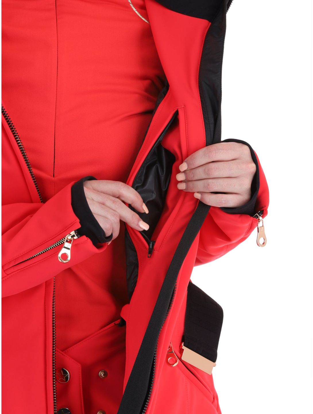 High Society, Scarlett ski jacket women Red red 