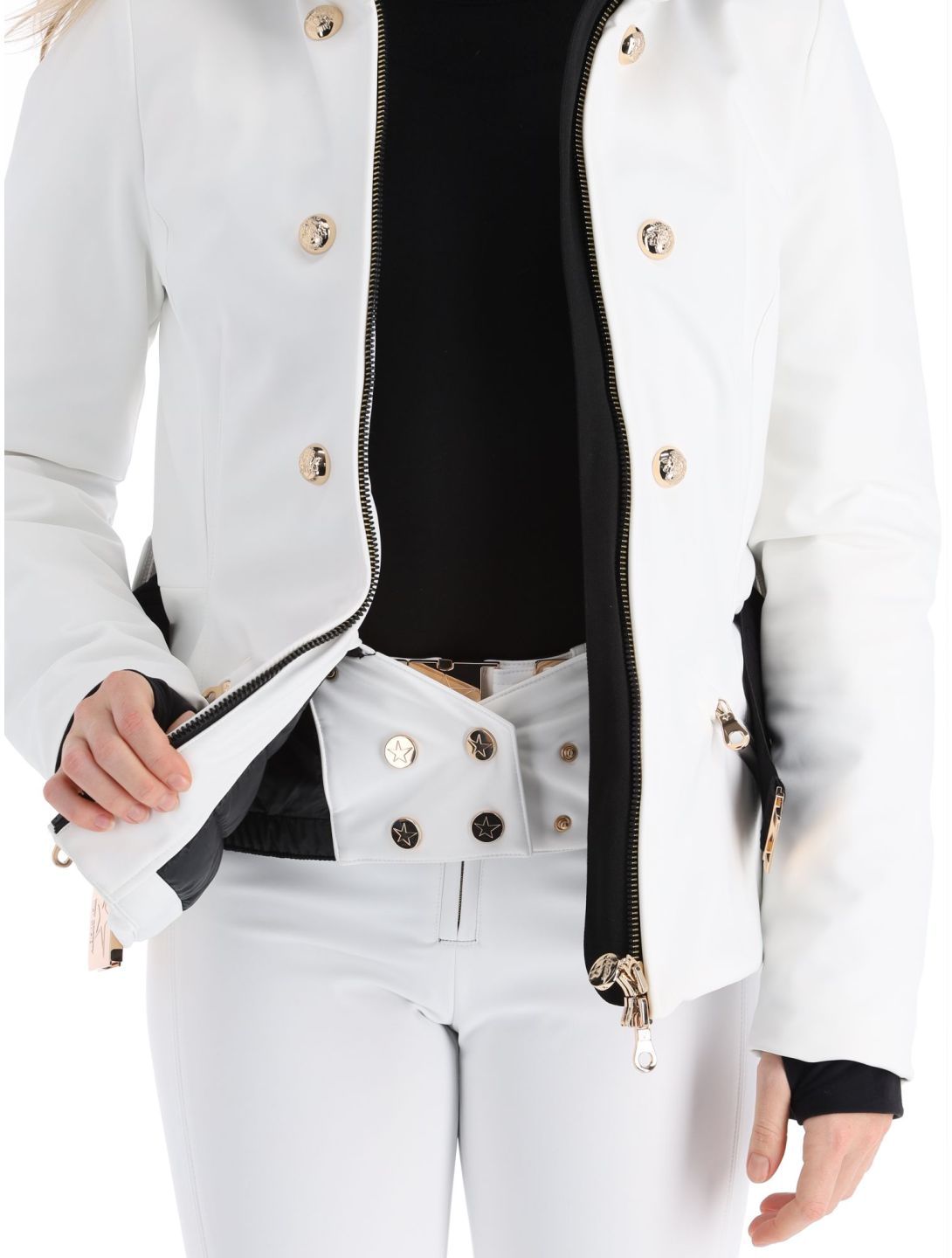 High Society, Scarlett ski jacket women White white 