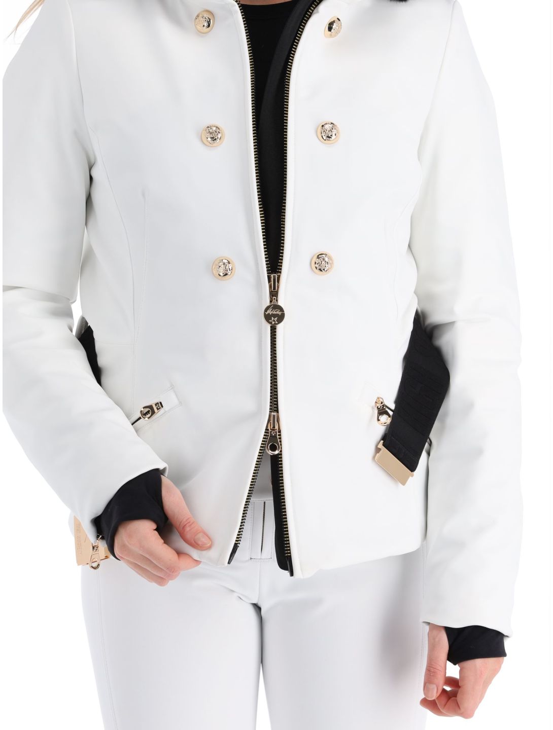 High Society, Scarlett ski jacket women White white 