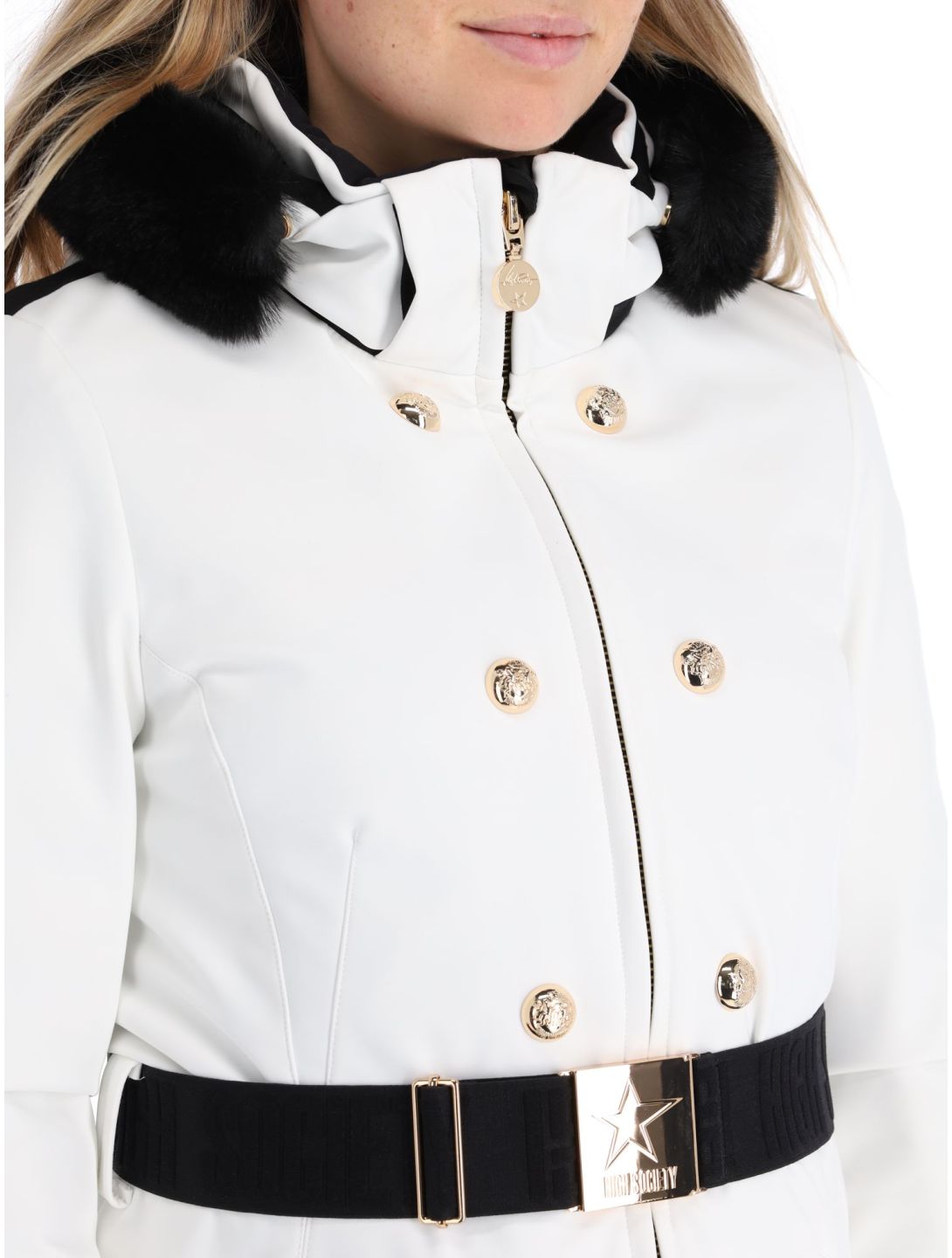 High Society, Scarlett ski jacket women White white 