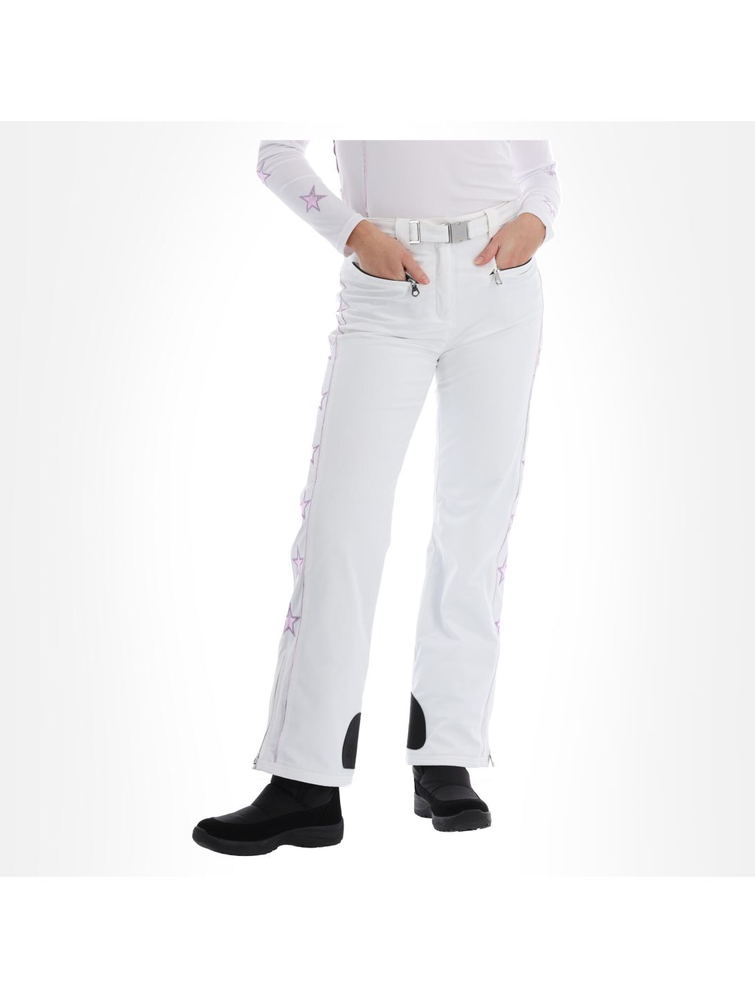 High Society, Jil ski pants women lila purple, white 