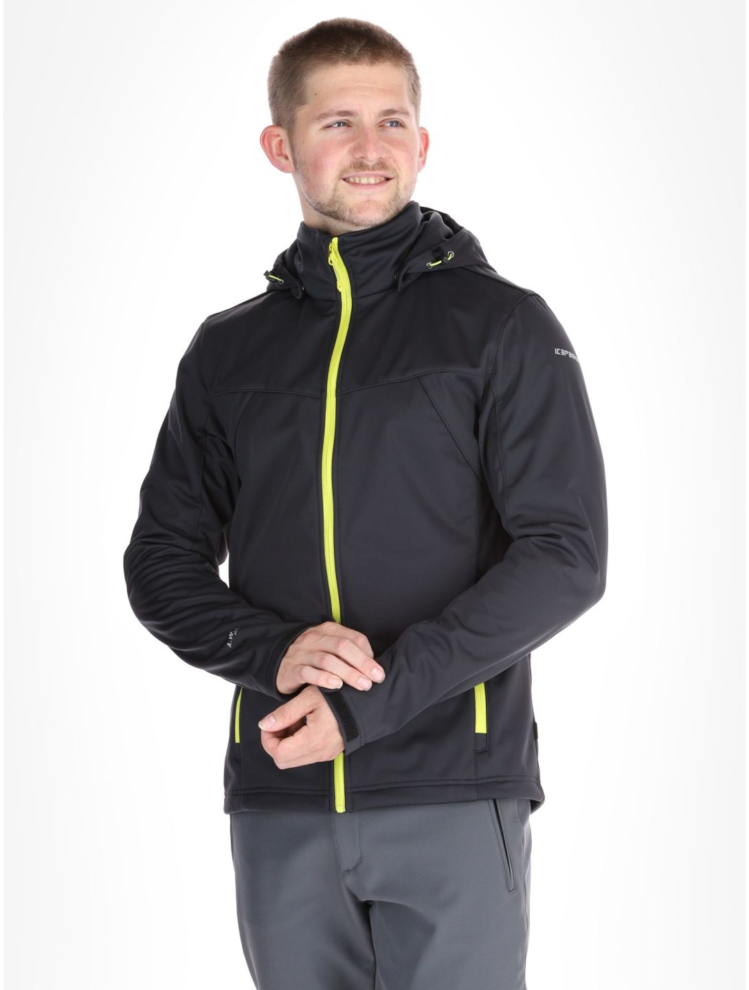 Icepeak, Biggs softshell ski jacket men Anthracite grey 