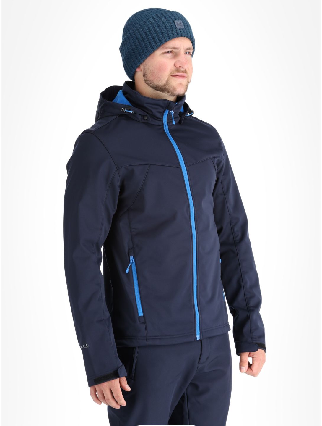 Icepeak, Biggs softshell ski jacket men Blauw blue 