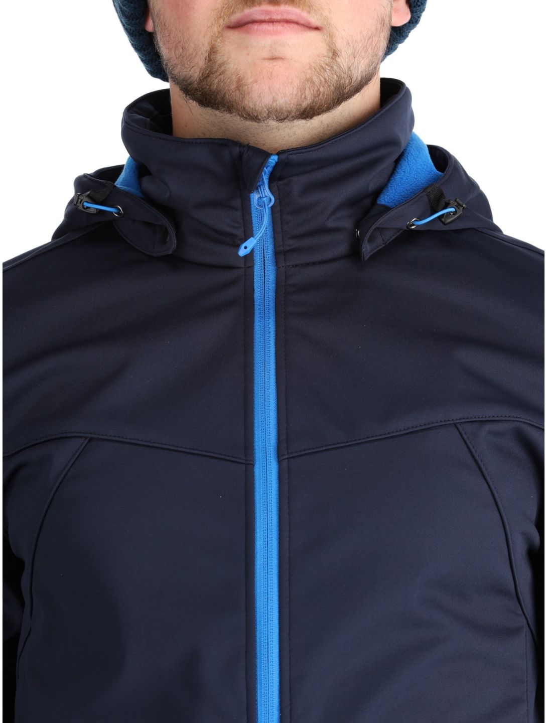 Icepeak, Biggs softshell ski jacket men Blauw blue 