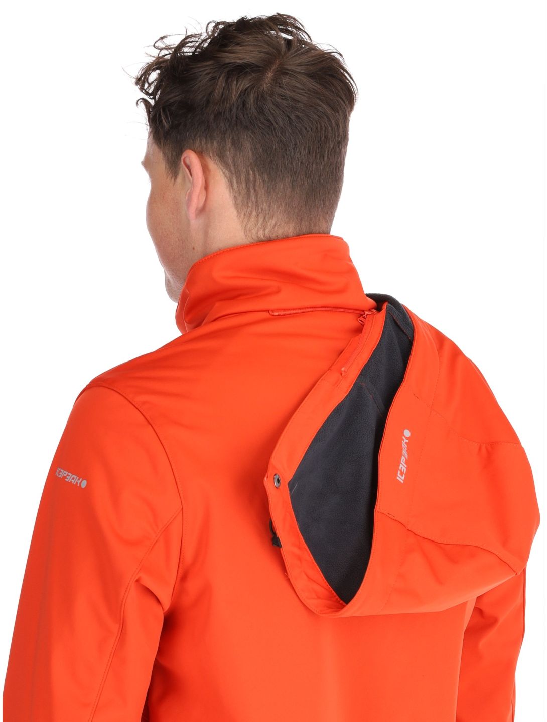 Icepeak, Biggs softshell ski jacket men Orange orange 