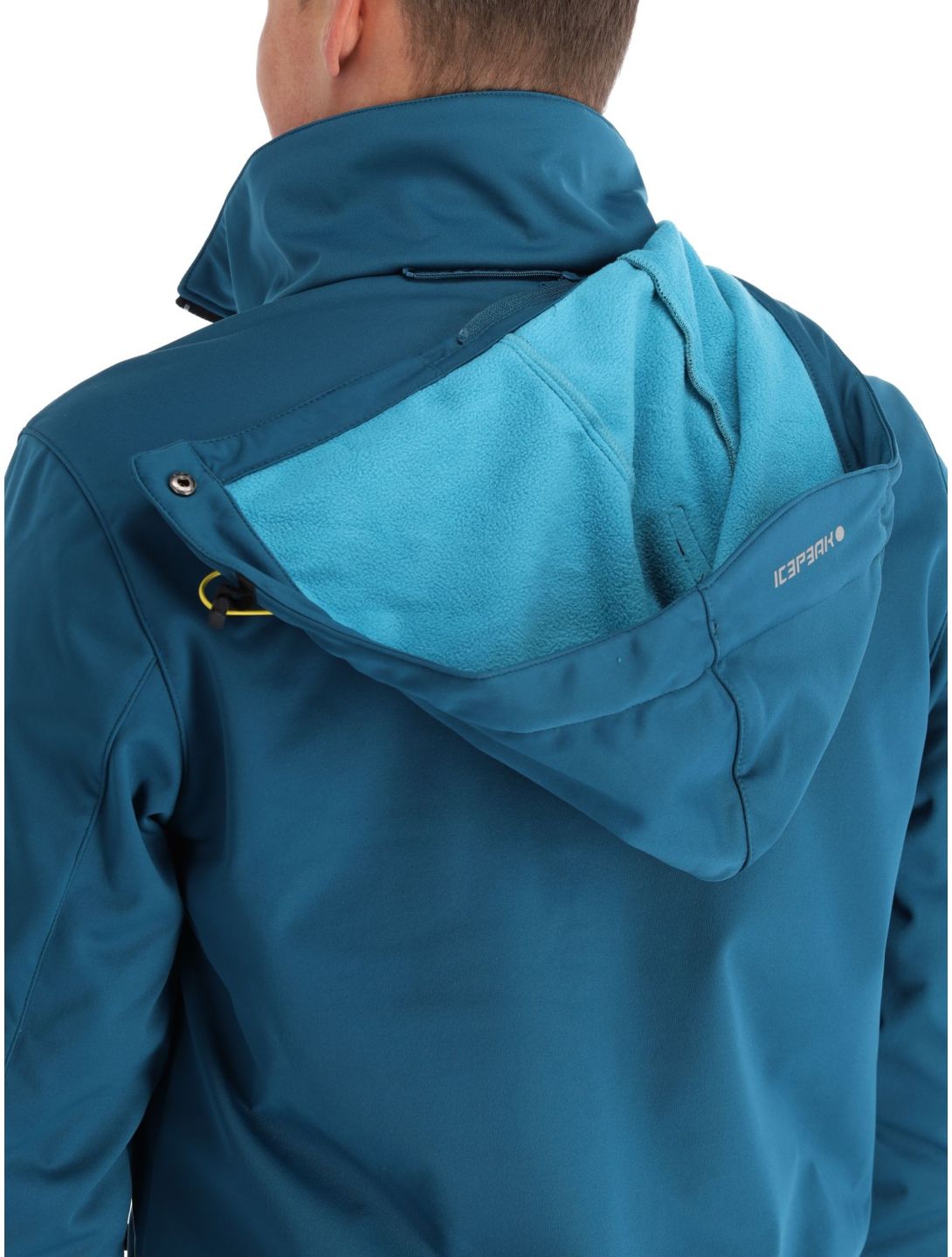 Icepeak, Biggs softshell ski jacket men turquoise blue 